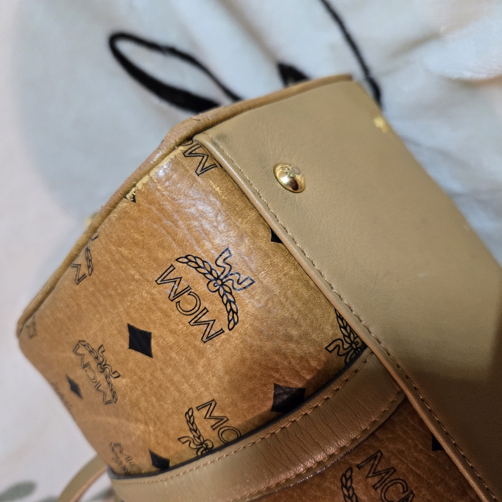 MCM Tan Monogram Handbag - Picture 11 of 16